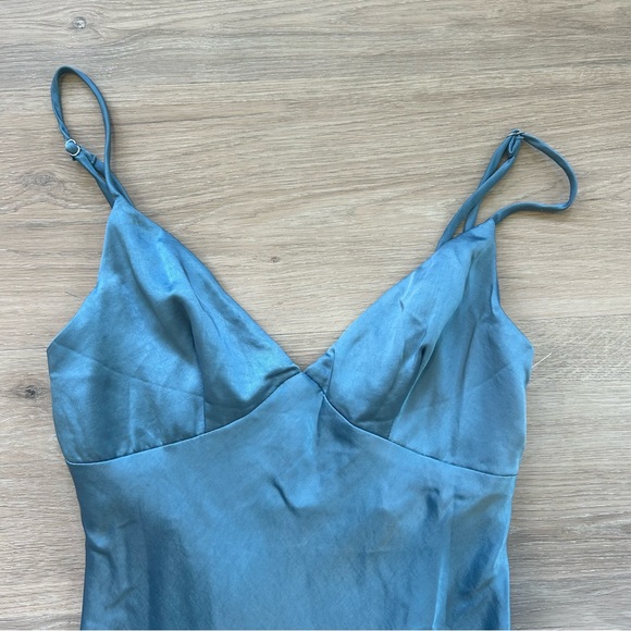 Selfie Leslie Downtown Cami Strap Front Split Midi Dress - Picture 8 of 12